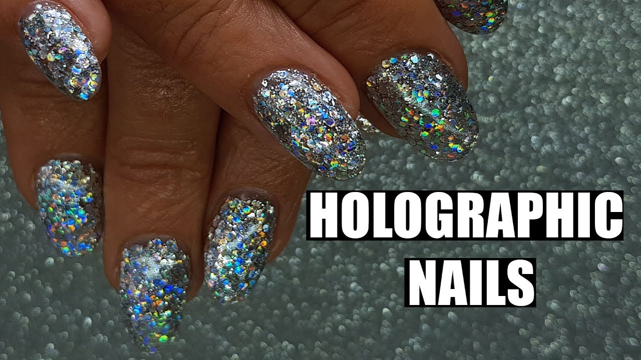 ACRYLIC NAILS CHUNKY HOLOGRAPHIC SILVER GLITTER | HOLOSEXUAL