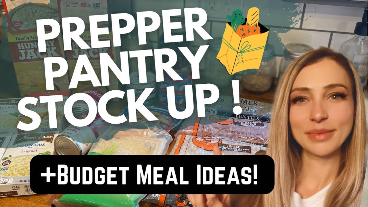 EMERGENCY STOCK UP || PREPPER PANTRY HAUL || DOLLAR TREE MEAL IDEAS