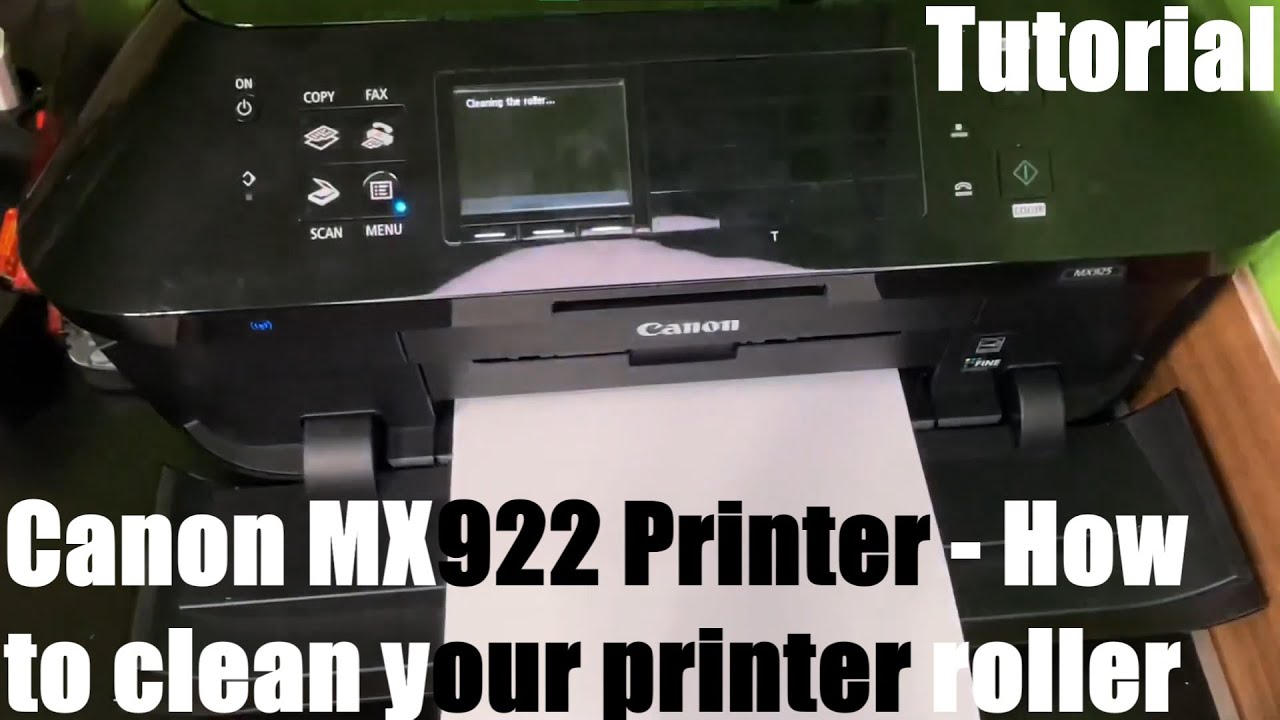 Как почистить ролик принтера Canon Office and Business MX922 All-In-One Printer своими руками