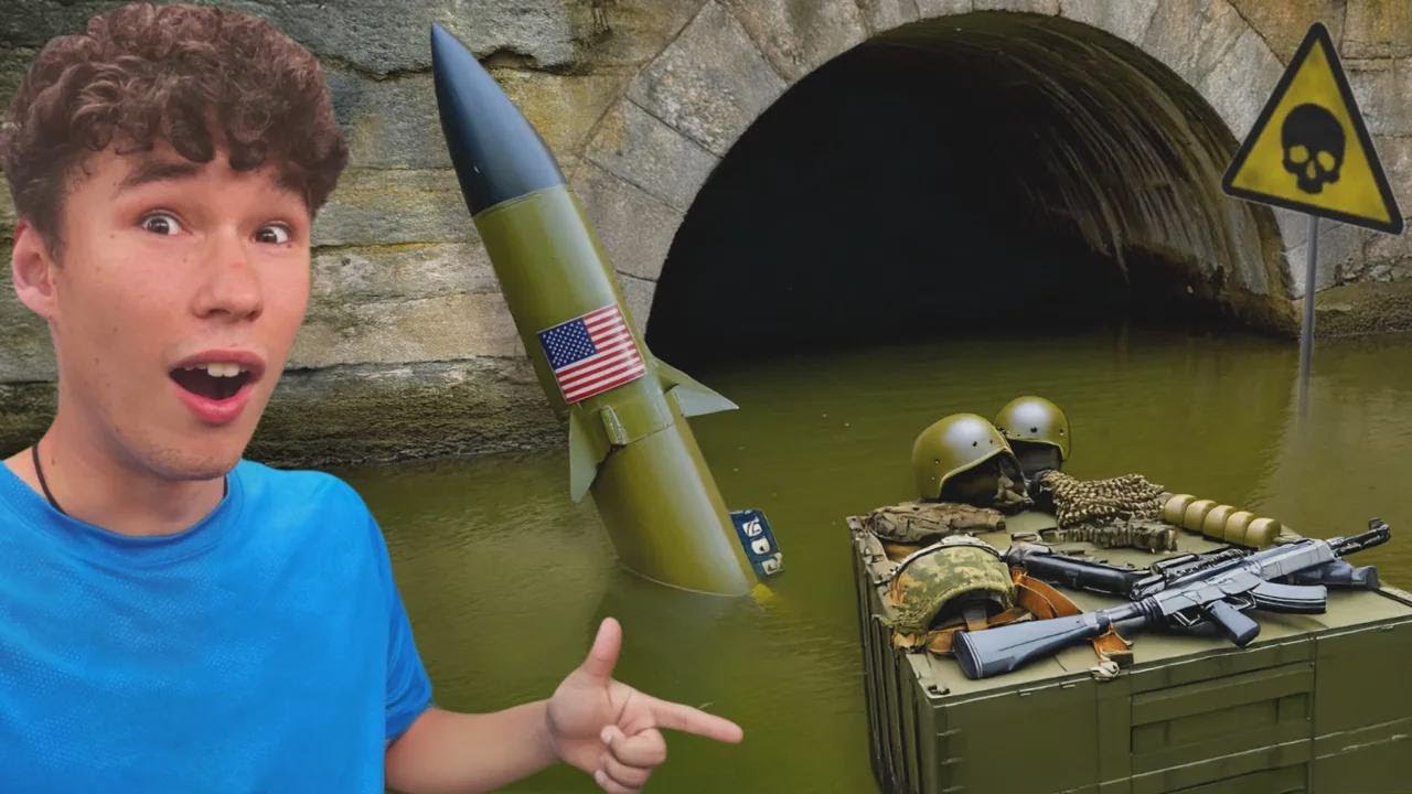 Am dat peste arme militare într-o canalizare!