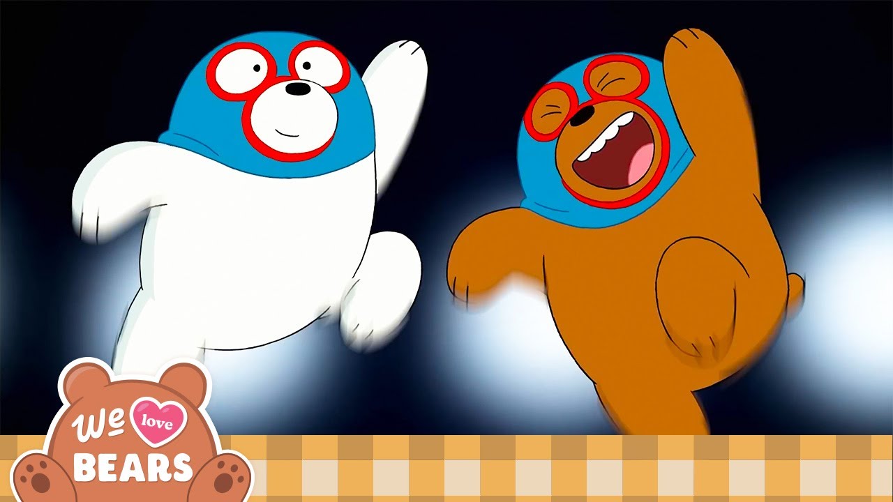 Baby Bears in Wrestling Action | We Bare Bears | Cartoon Network