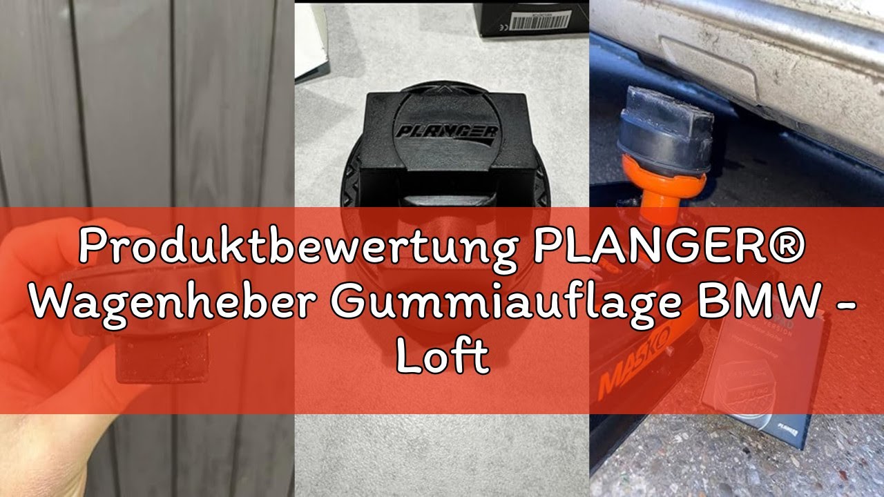 Produktbewertung PLANGER® Wagenheber Gummiauflage BMW - Lofty PAD flach (für BMW, Mini & Opel) - Bru