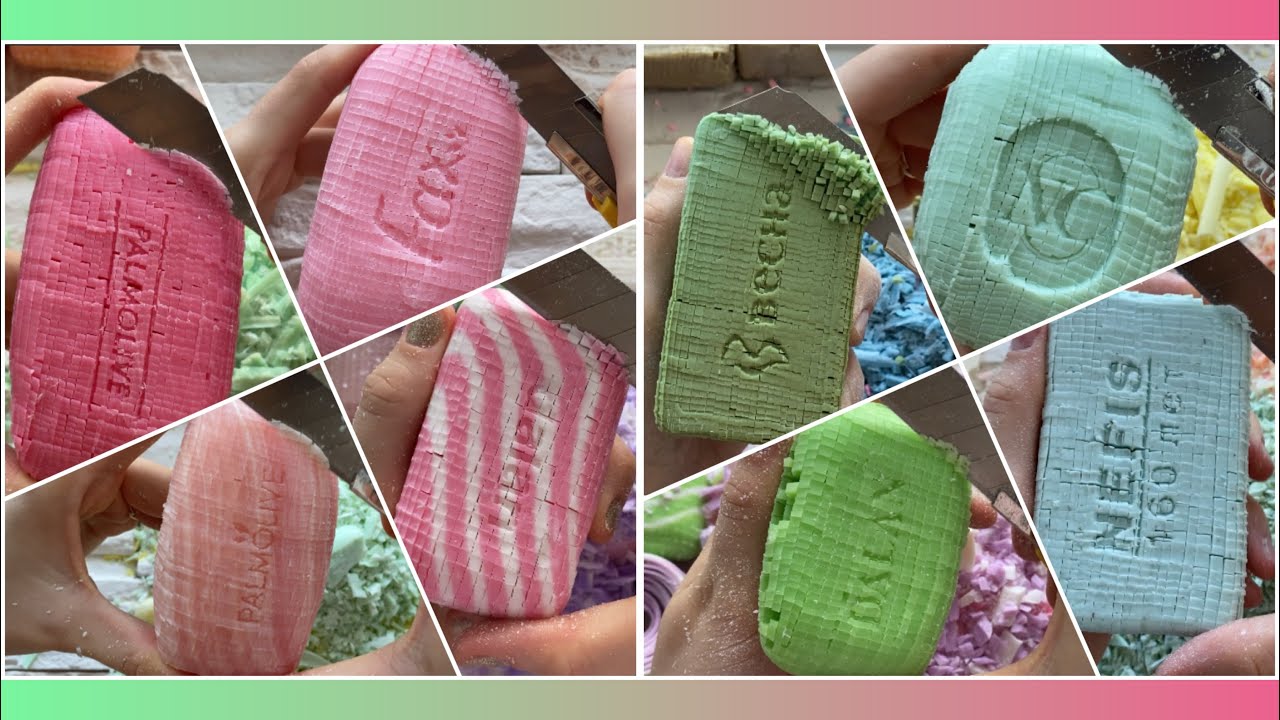 Asmr Soap CUBES. ♥️💙💚 Best Satisfying moment with Soap. Crunchy Sound. Relax and Fun 🤩