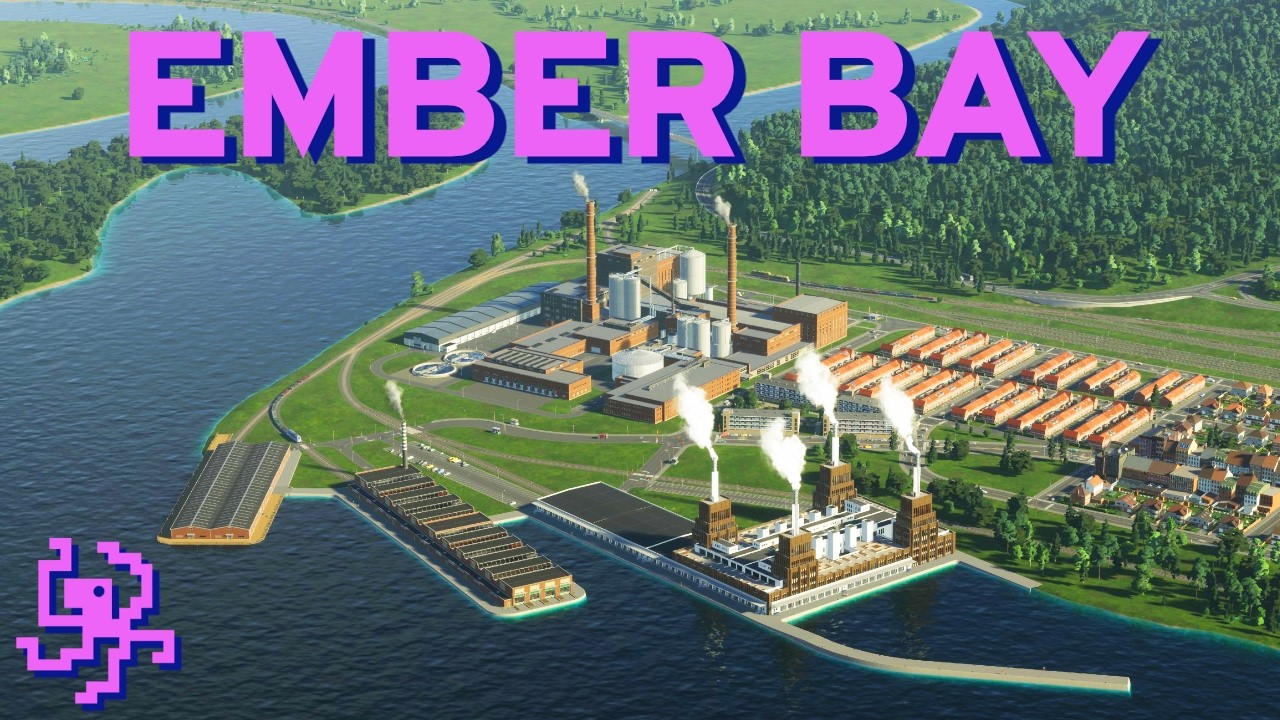 Foi ASSIM que criei MAIS DE 1000 EMPREGOS!! | EMBER BAY EP07 | Cities Skylines 2