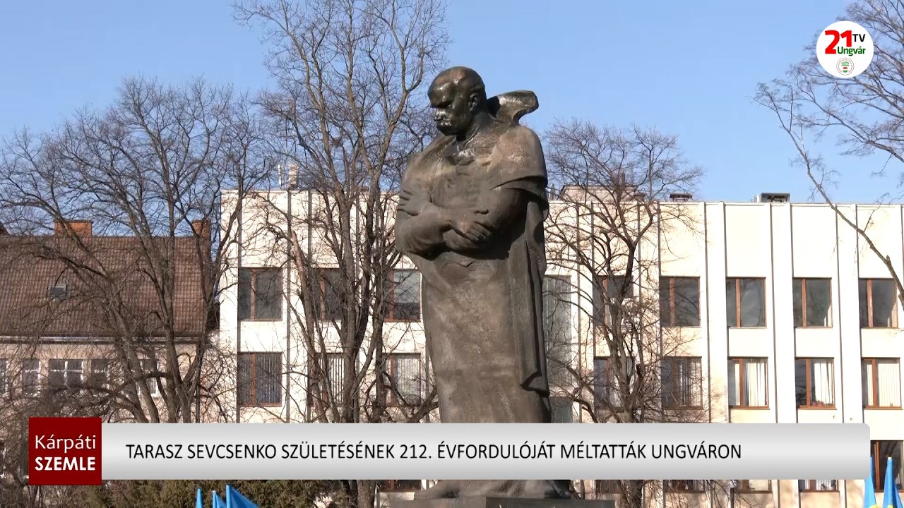 Tarasz Sevcsenko születésének 212. évfordulóját méltatták Ungváron