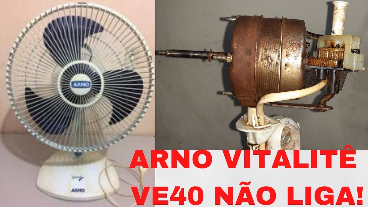 ventilador arno vitalitê não liga! Veja  como fazer ligação direta para testar sem desmontar motor