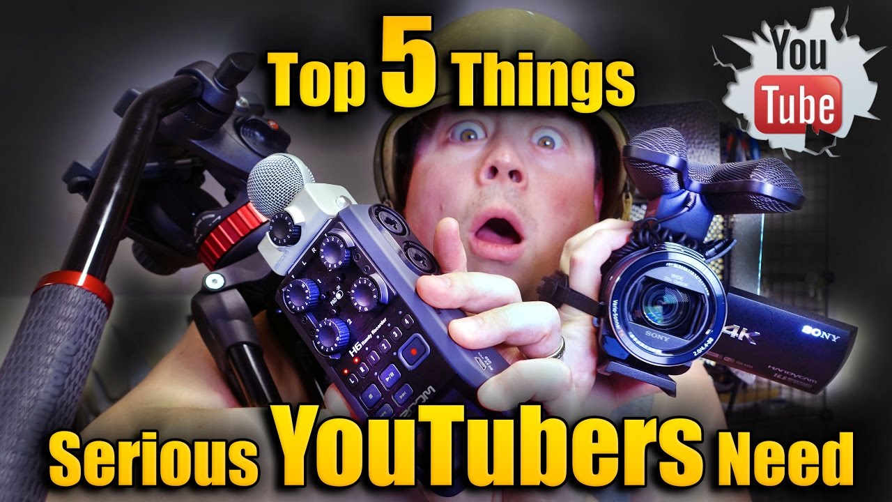 Top 5 things every aspiring YouTube video producer needs! - @Barnacules