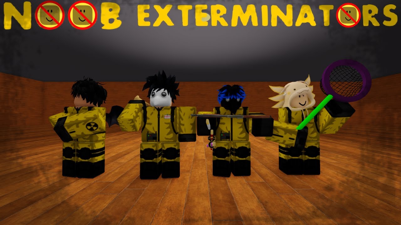 Уговариваю друзей поиграть в NOOB EXTERMINATORS!