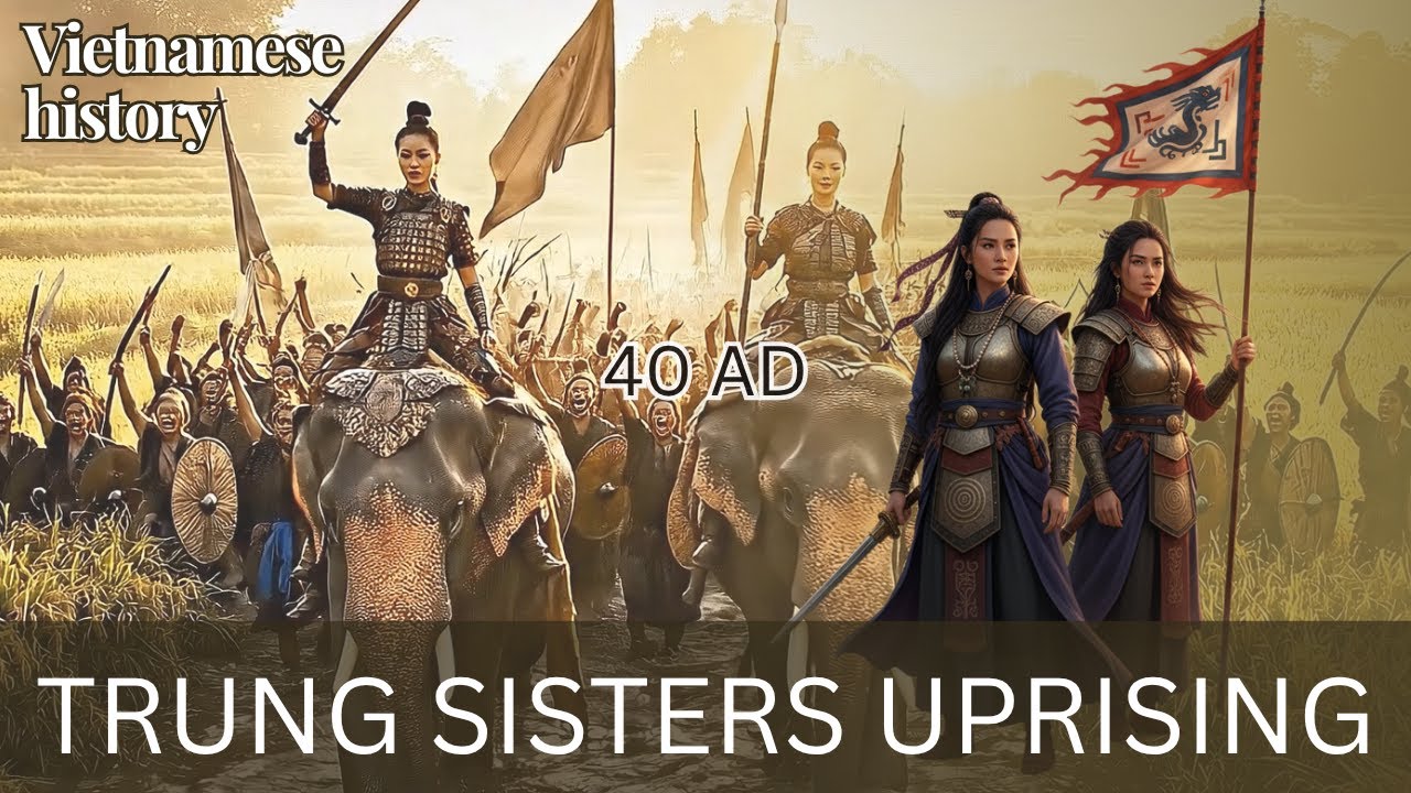 Trung Sisters - Two Legendary Female Warriors | Vietnam History AI Recreated