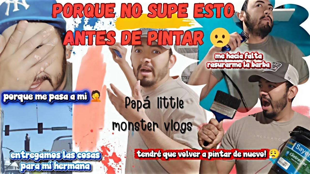 ¡SALIÓ MAL! ⚠️ Intenté pintar mi cuarto y no resultó nada bien 😮‍💨 + adiós a la barba 🧔