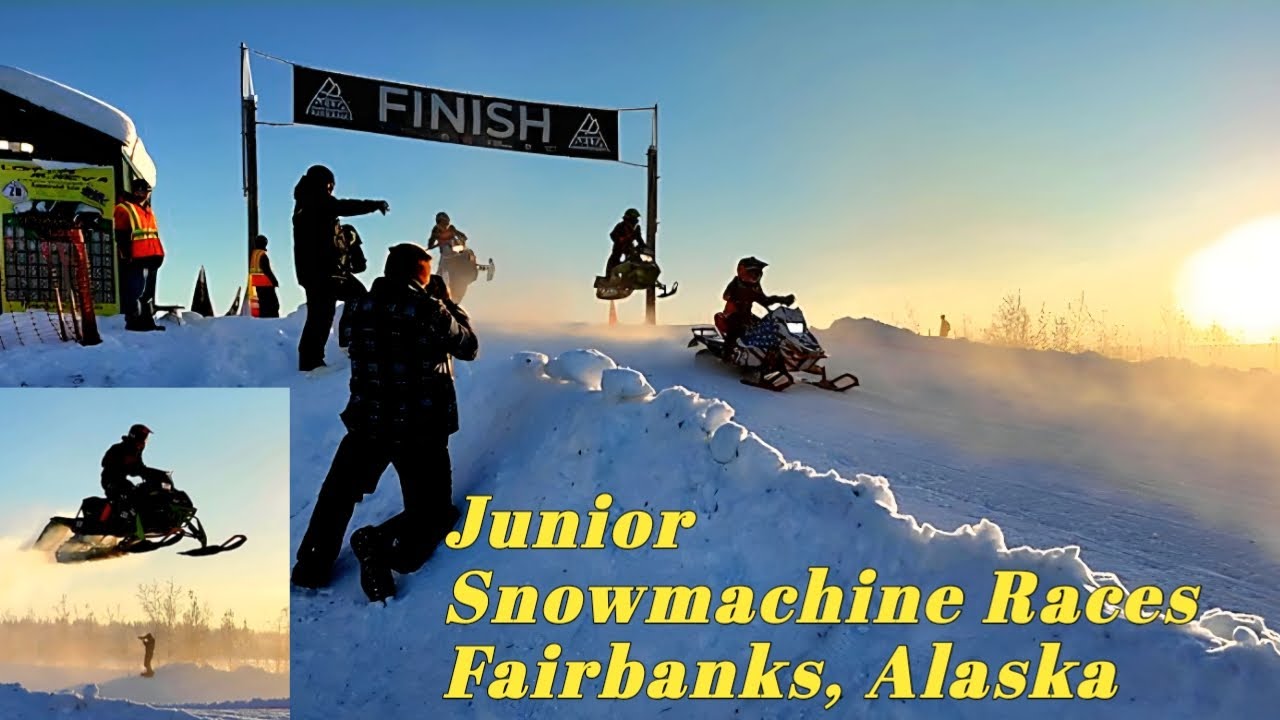Youth Snow Machine Races | Fairbanks, Alaska | Alaskan Bears Vlogs