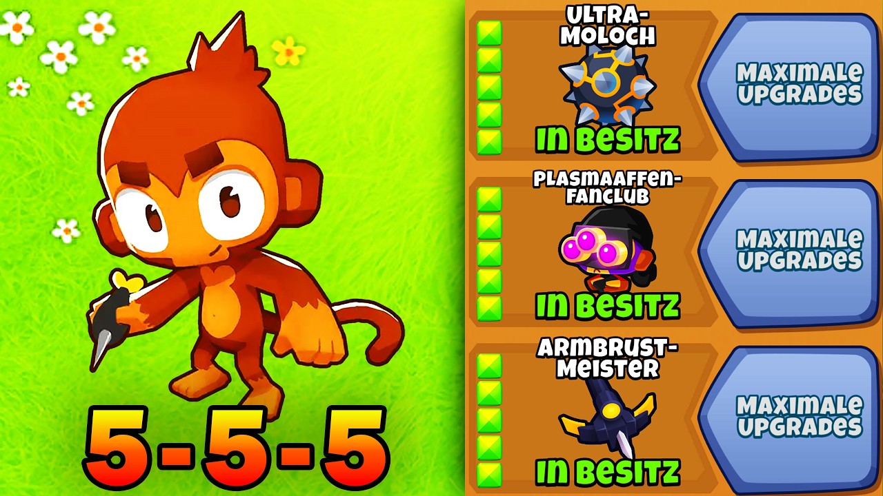 Wie weit kommt der 5-5-5 Wurfpfeilaffe | BTD6