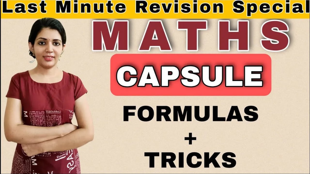 Maths capsule tips and tricks||last minute revision ||LDC maths ||sruthy's learning