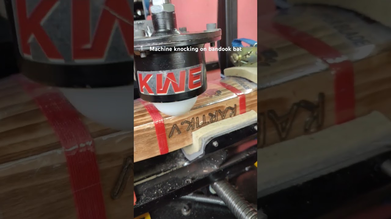 Tennis bat machine knocking  | Kwesports bandook bat | powerful hard tennis bat