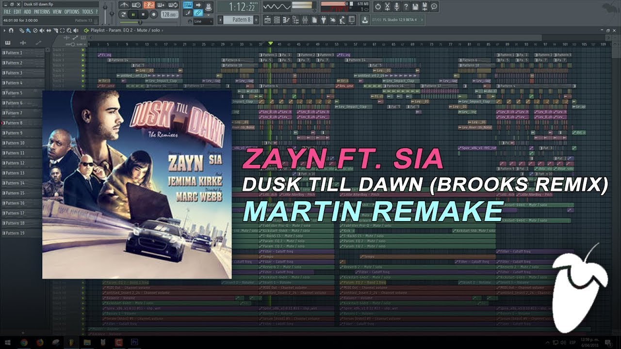ZAYN Ft. Sia - Dusk Till Dawn (Brooks Remix) [FL Studio Remake + FREE FLP]
