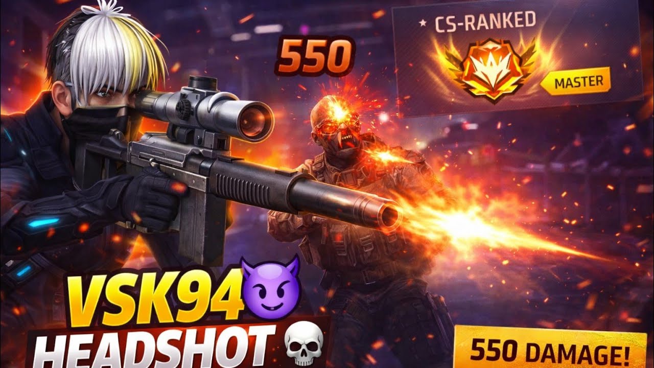 VSK94 Is BROKEN?! 💀 550 DAMAGE HEADSHOT in CS Ranked
