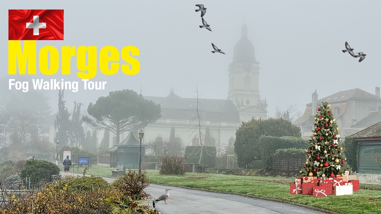 🇨🇭 Walking Tour in Fog 4K | Lost in the Fog: An Unreal Walk 
