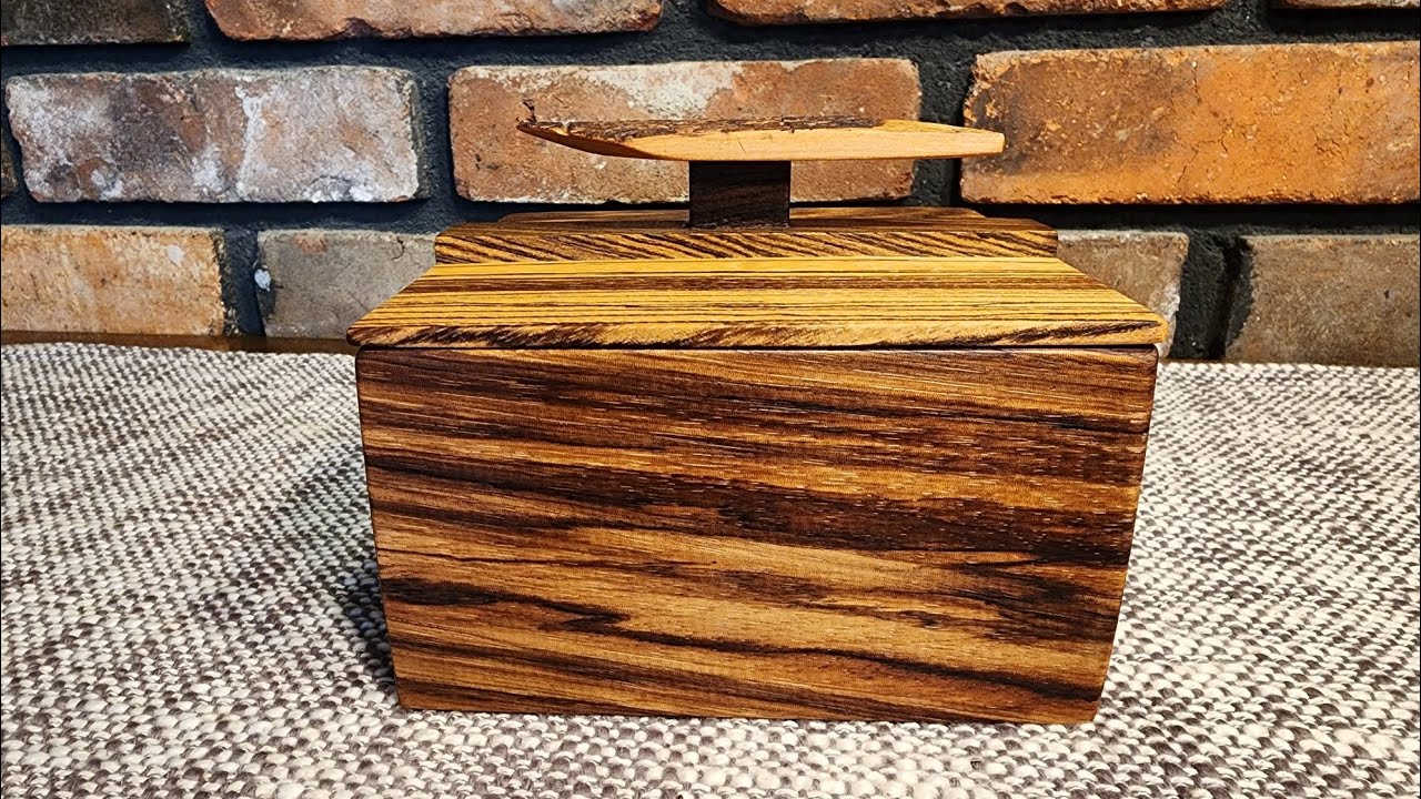 Building a decorative box out of ZebraWood. Woodworking. DIY.