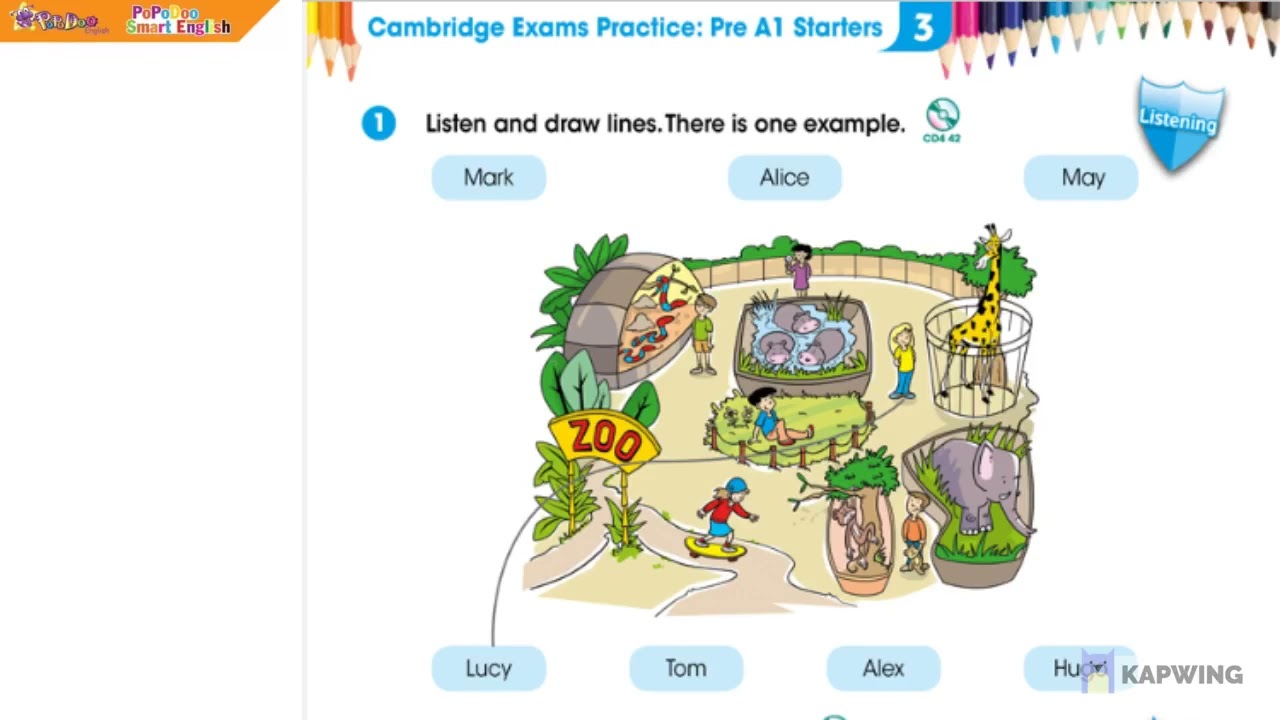 Unit 3_Cambridge Exams Practice: Pre A1 Starters-GMF2