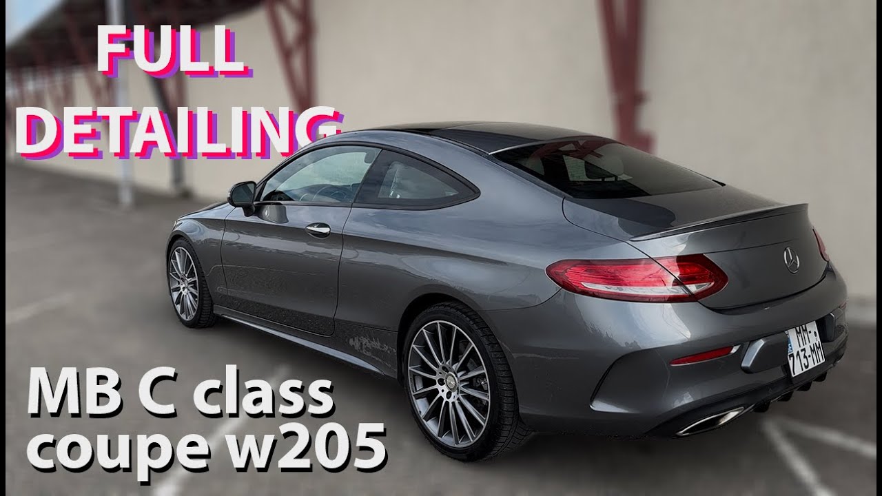 Full interior & exterior detailing, polish and ceramic coating on Mercedes Benz C class coupe w205