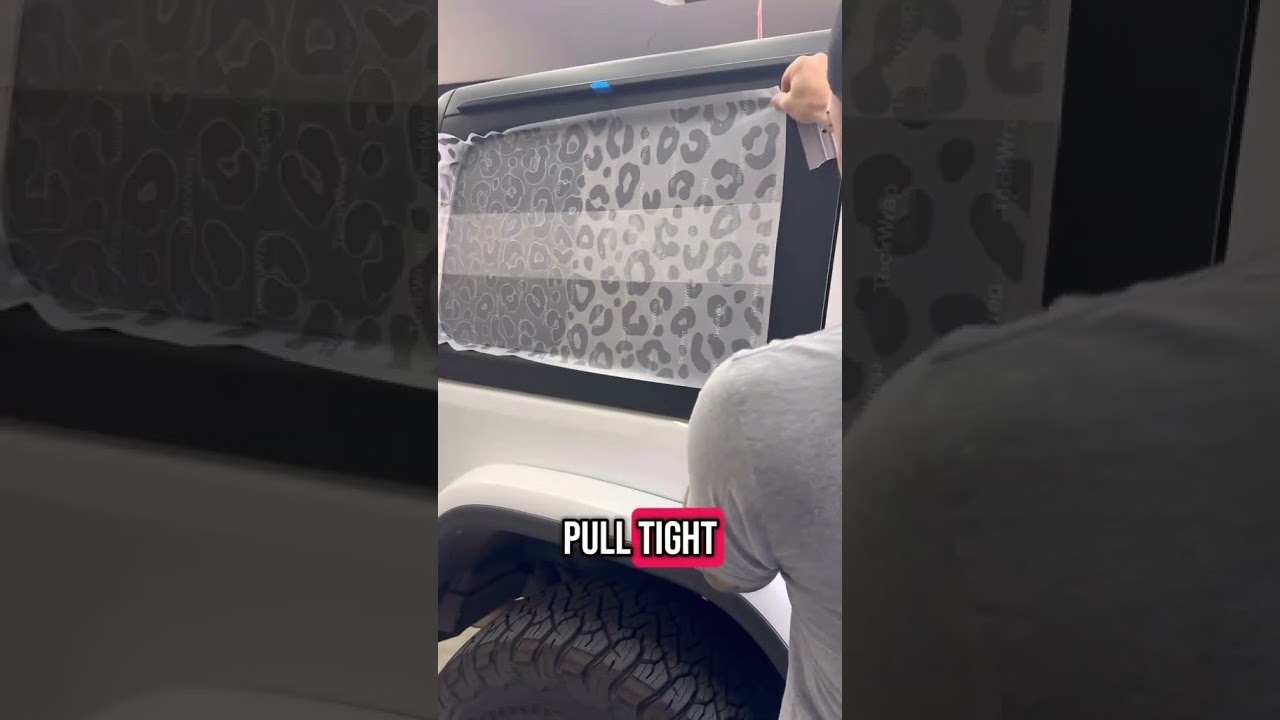 How to install our side window stickers #leopardsticker #stickers #howto #diy #install