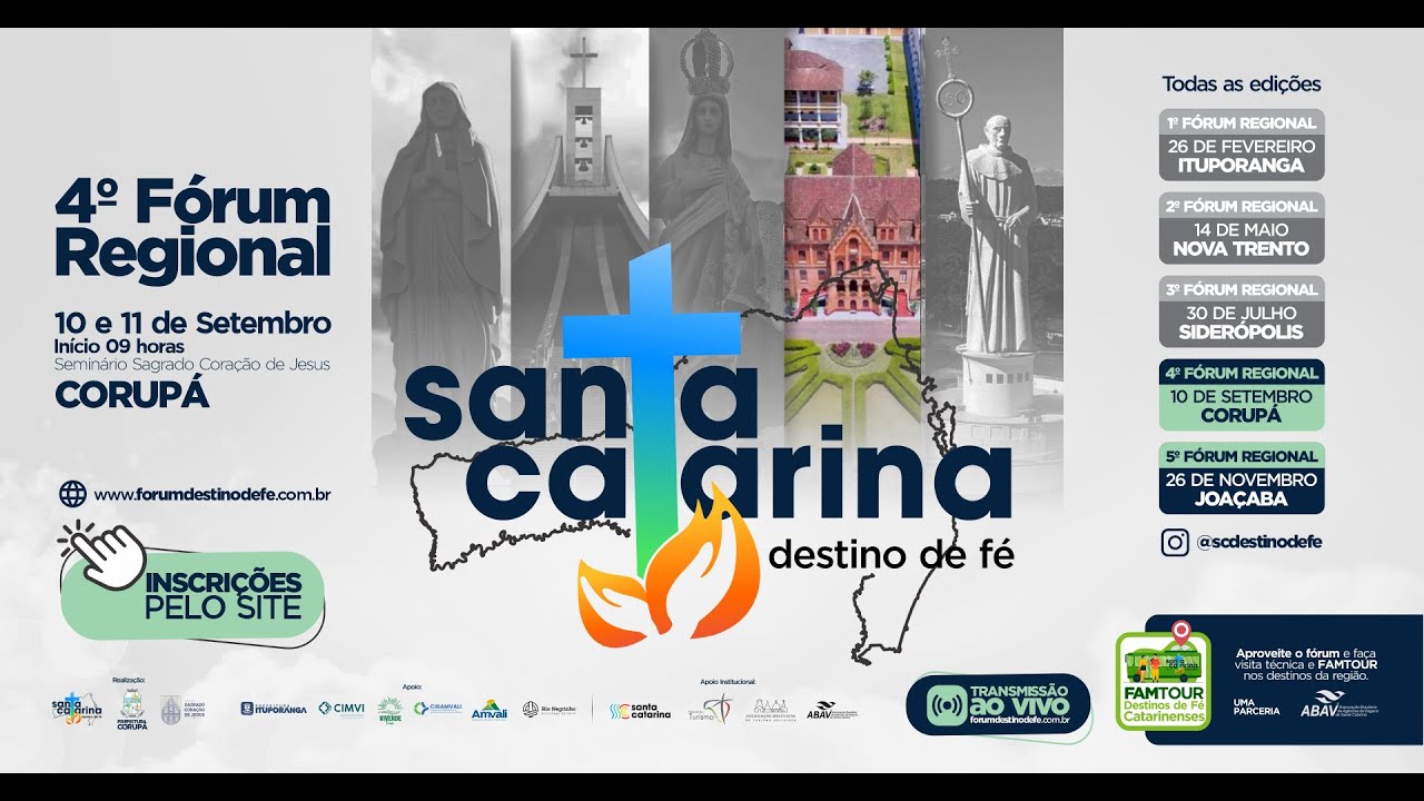 5&ordm; F&oacute;rum Regional Santa Catarina Destino de F&eacute; - Parte 1