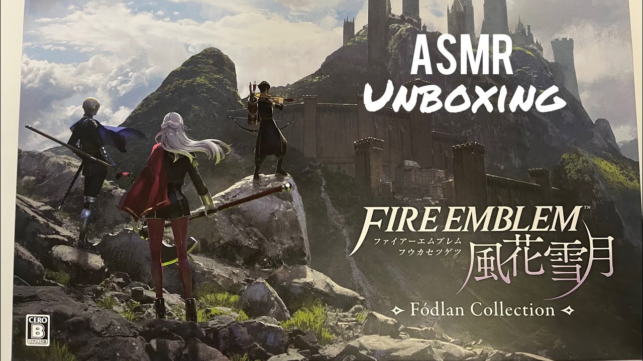 Unboxing Fire Emblem Three Houses Fodlan Collection - asmr unboxing a must have 🇯🇵 exclusive 🎮