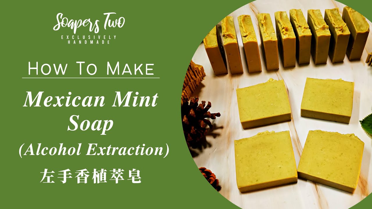 Mexican Mint Soap  |  左手香植萃皂  | Alcohol Extraction Method | 酒精萃取法 | CP Soap | Soapers Two