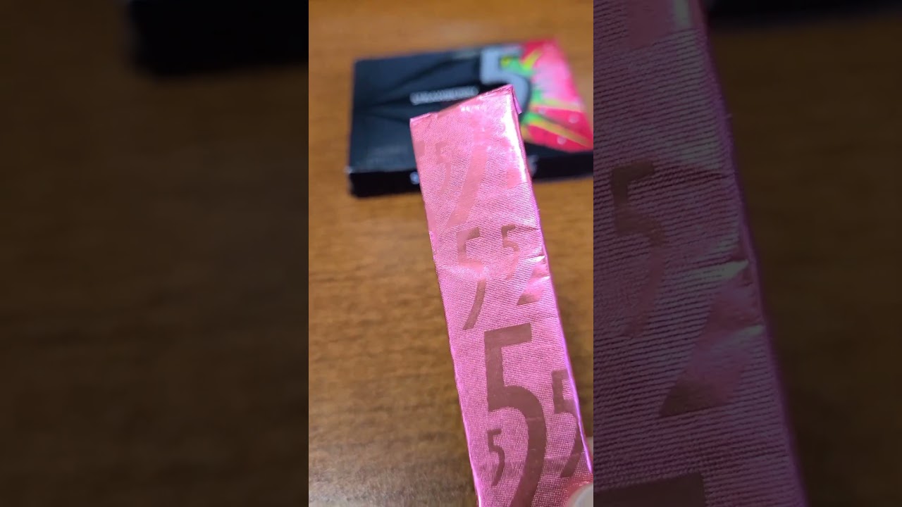 Trying 5 Strawberry Gum #shorts