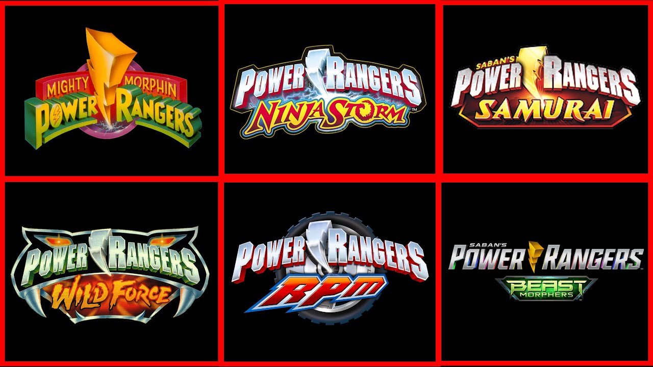 Todos las secuencias de los logos de Power Rangers | Mighty Morphin - Beast Morphers
