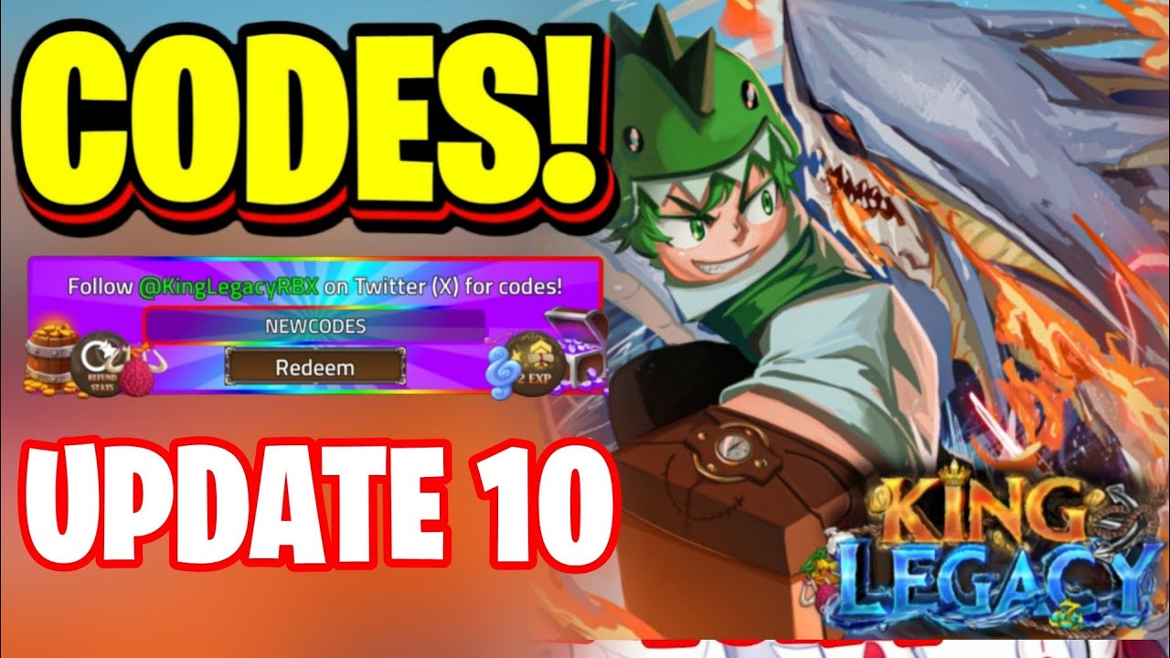 *NEW* ALL WORKING UPDATE 10 CODES FOR KING LEGACY! ROBLOX KING LEGACY CODES