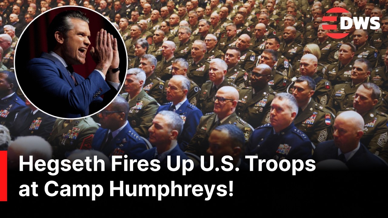 UNSEEN MOMENT: U.S. Defense Secretary Pete Hegseth Addresses American Troops at Camp Humphreys |AC1Z