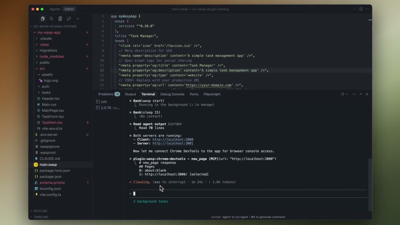 The Claude Code Plugin for Wasp is here 🔌