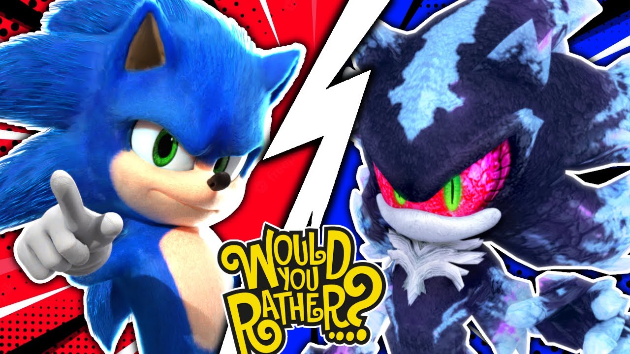 Movie Sonic meets Mephiles The Dark in Would You Rather?!