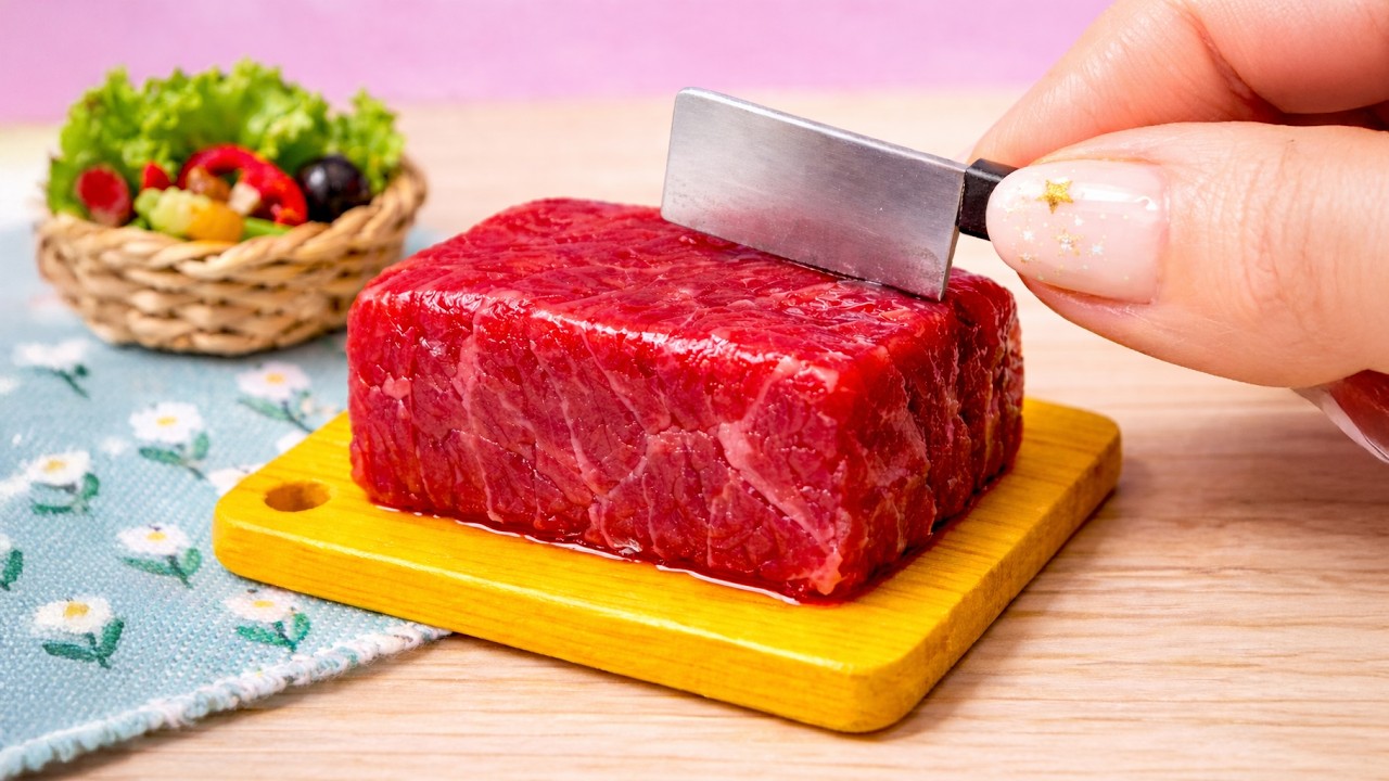 Satisfying Miniature Cooking 1000+ Dishes Using Premium Beef | Mini Food