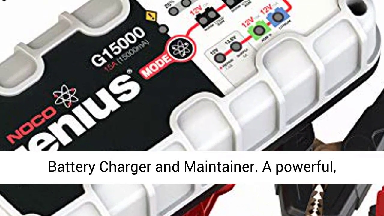 NOCO Genius G15000 12V/24V 15 Amp Pro-Series Battery Charger and Maintainer