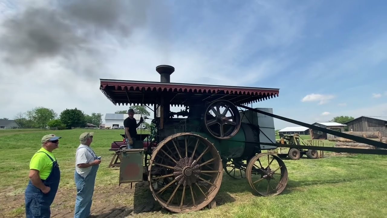25hp Huber Steam Engine on the Sawmill