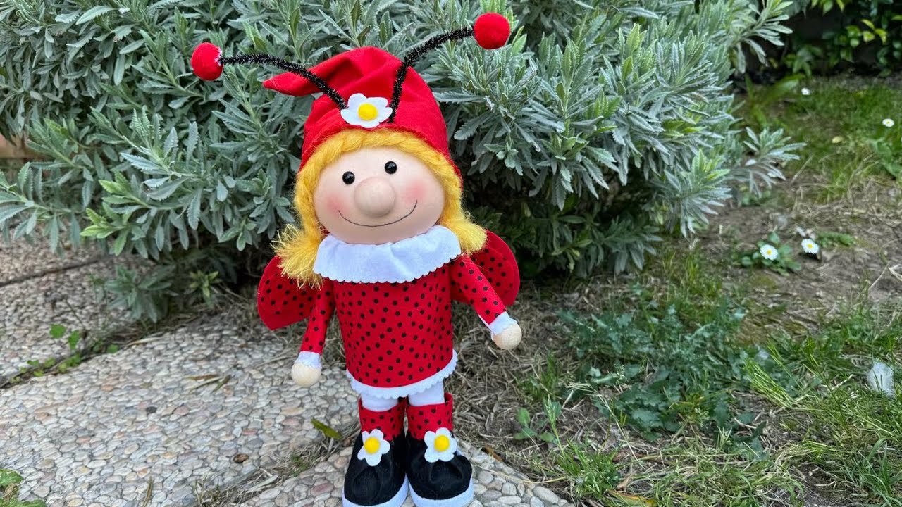 Tutorial gnoma coccinella gigante con riciclo
