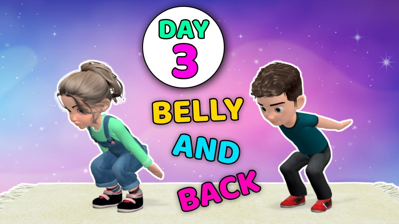 DAY 3: BELLY AND BACK - EXERCISES TO IMPROVE KIDS POSTURE