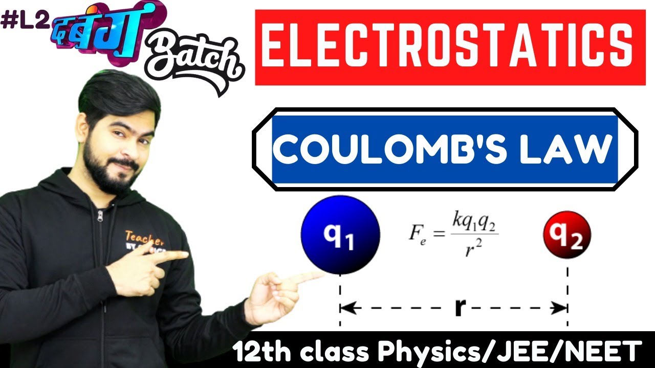 ELECTOSTATICS Class 12 #2 || Coulomb's law  || SSP SIR
