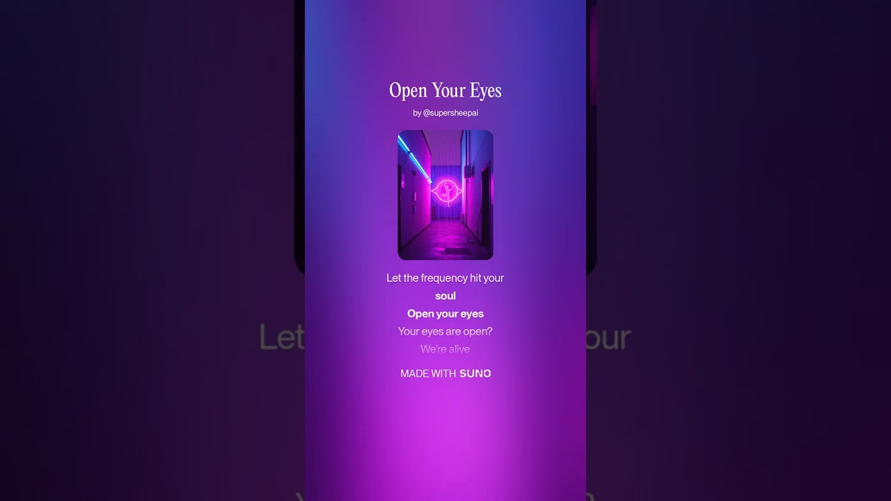 Open Your Eyes - SuperSheepAi