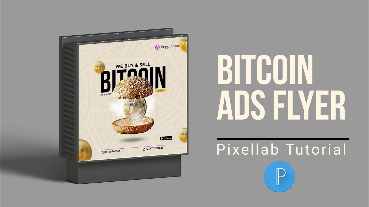 How To Create Cryptocurrency Banner Design in PixelLab | Smartphone Tutorial | 2022.
