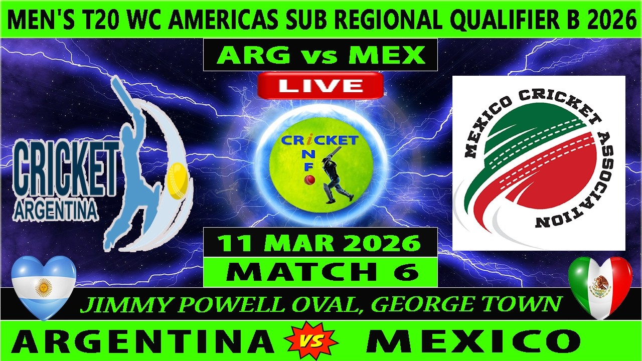 Argentina vs Mexico | ARG vs MEX Live | 6th T20I Match of Mexico vs Argentina | MEX vs ARG Live