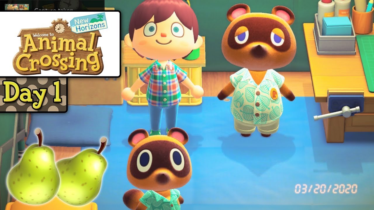 Animal Crossing: New Horizons - Day 1 - An Island with Pears On It