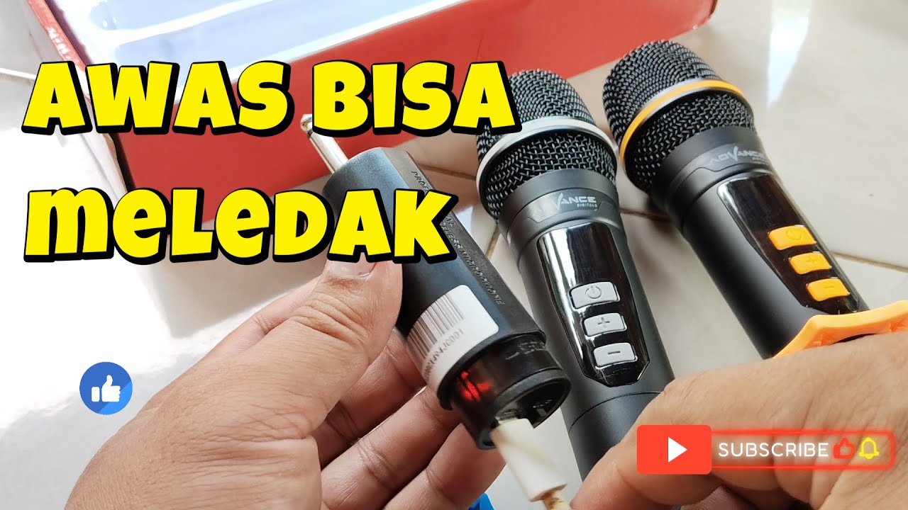 Cara Cas / Isi Daya Baterai Advance Mic 208 Dual Microphone PRO Wireless