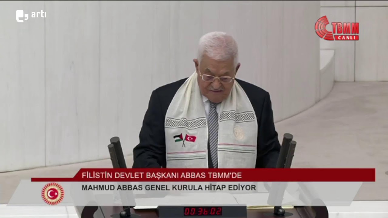 #CANLI | Filistin Devlet Başkanı Mahmud Abbas Genel TBMM'de