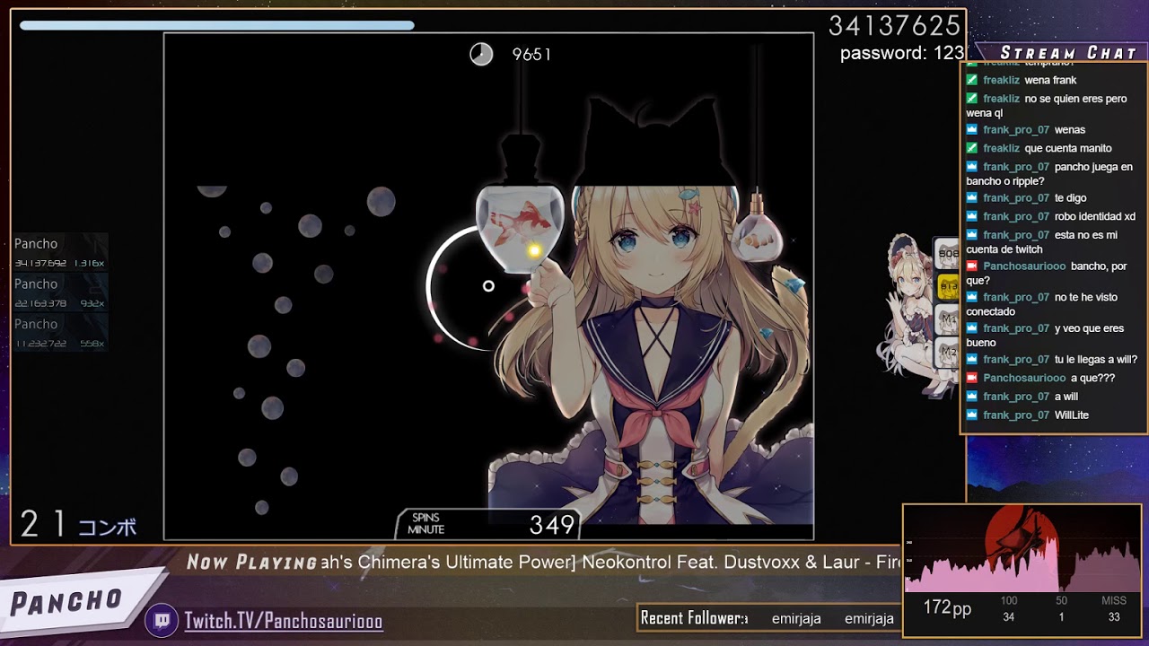 LIVE! osu! | Pancho | Firelight - Neokontrol Feat. Dustvoxx & Laur [Ultimate Power] 93,57% PASS