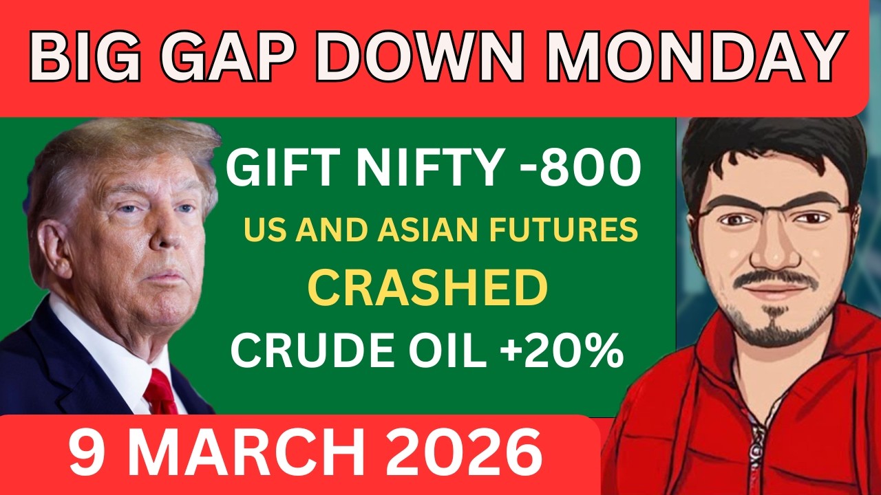 Nifty & Bank nifty prediction for tomorrow for monday | Global Markets CRASHED !!!