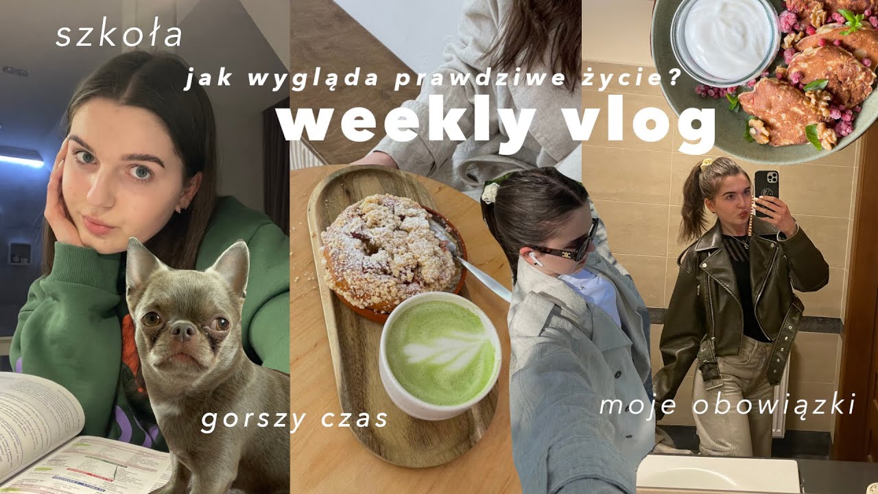 Szkolny WEEKLY VLOG | jak wygląda prawdziwe życie? | gorsze dni, obowiązki