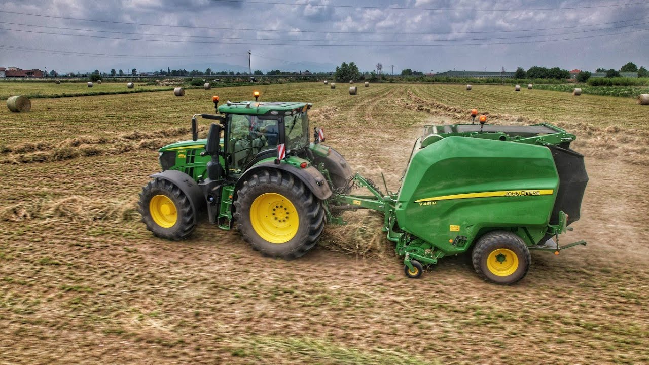 [PRESSATURA] JOHN DEERE 6230r è un 6155r con 2 rotopresse JD  Vr461r